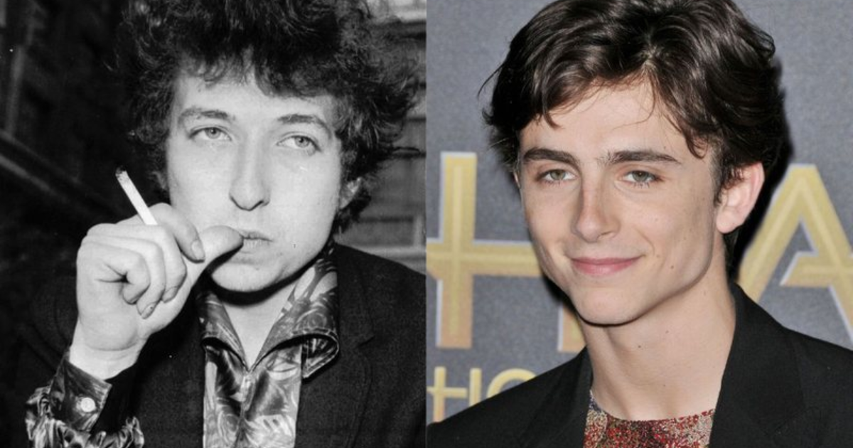 Timothée Chalamet est Bob Dylan sur les photos du tournage de A Complete Stranger
