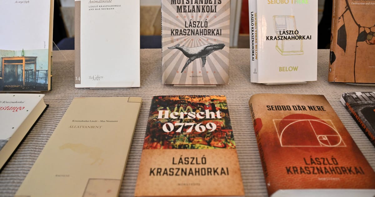 L'écrivain hongrois Krasznahorkai remporte le prix Nobel de littérature 2025