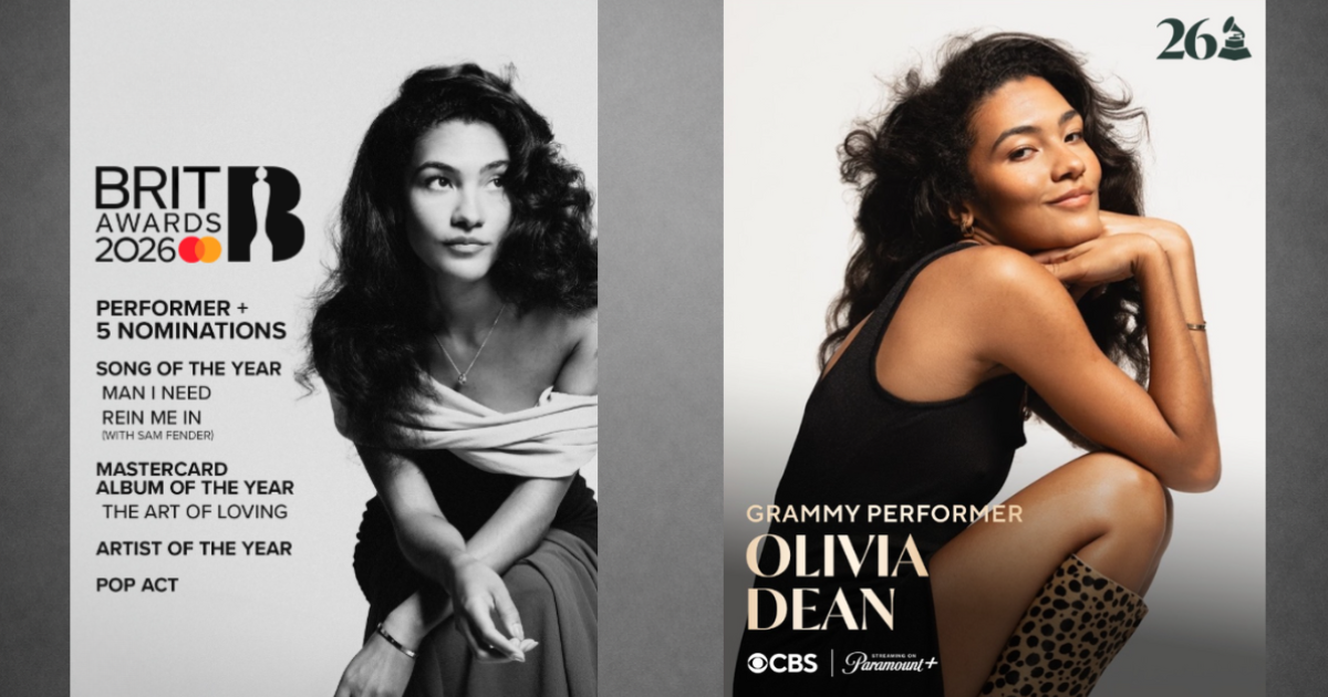 OLIVIA DEAN EST PRÉSENTÉ AUX GRAMMYS ET BRIT AWARDS