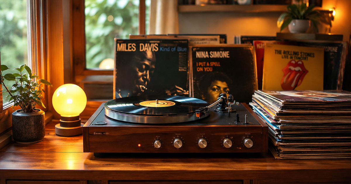 LE VINYLE RETOURNE DANS LA CHAMBRE ET INSPIRE LA DÉCORATION RÉTRO