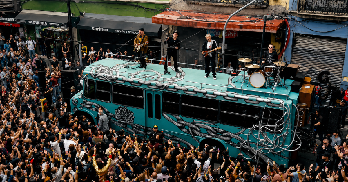 U2 TRANSFORME LES RUES DU MEXIQUE EN DÉCOR D'UN NOUVEAU CLIP