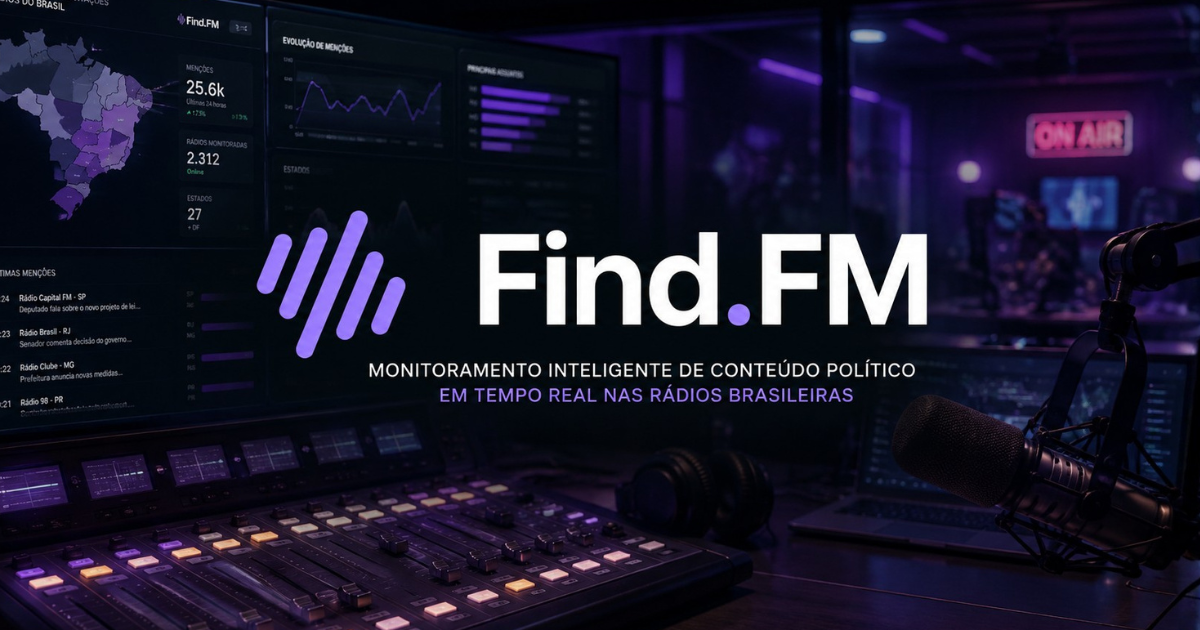 FIND.FM RÉVÈLE LES POLITICIENS LES PLUS CITÉS À LA RADIO BRÉSILIENNE