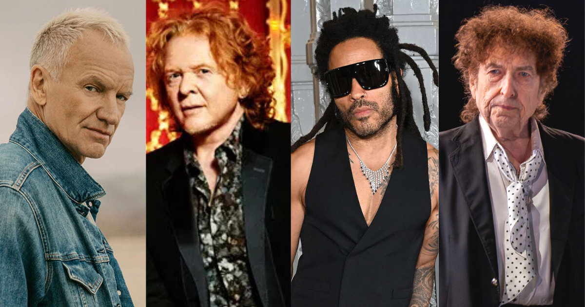 AU-DELÀ DE LA MUSIQUE : CE QUE STING, HUCKNALL, KRAVITZ ET DYLAN ONT EN COMMUN