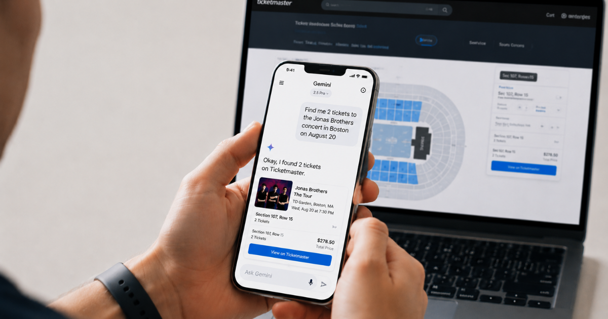 GEMINI EST INTÉGRÉ À TICKETMASTER